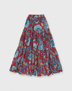 Load image into Gallery viewer, Big Skirt in Sicomore Red Silk Voile
