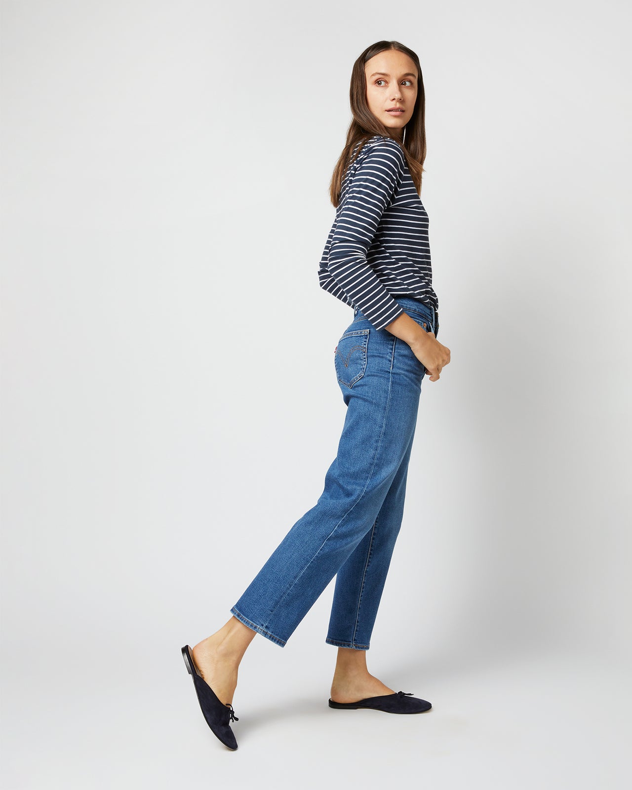 Ribcage Straight Ankle Jean in Summer Slide