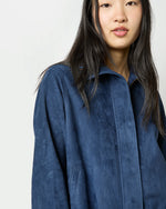 Load image into Gallery viewer, Edith Jacket in Bright Navy Lambskin Suede

