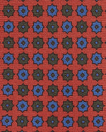 Load image into Gallery viewer, Silk Print Tie in Orange/Forest/Sky Flower
