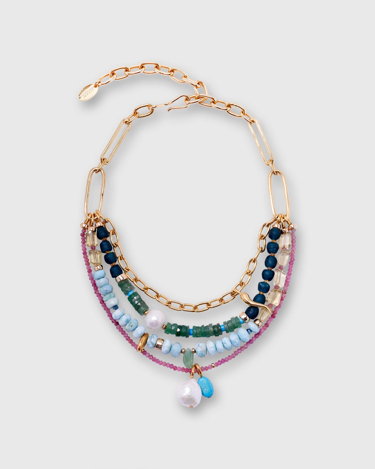 Vizcaya Necklace in Berry