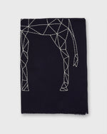 Load image into Gallery viewer, Giraffe/Elephant Scarf in Peacock

