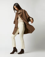 Load image into Gallery viewer, Kimono Coat in Teddy Brown

