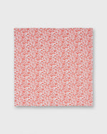 Load image into Gallery viewer, Hand-Rolled Cotton Pocket Square in Red/White Multi Chamomile Liberty Fabric

