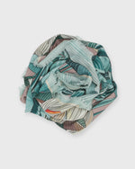 Load image into Gallery viewer, Floral Rectangular Scarf in Green/Pink
