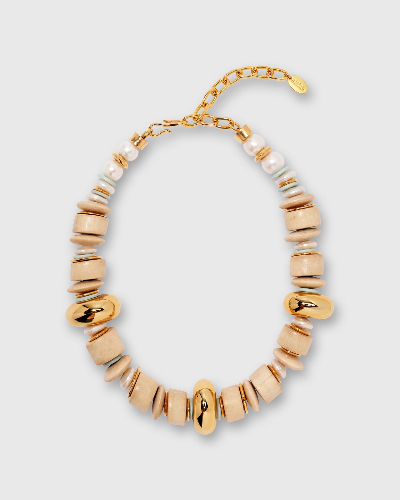 Interval Collar Necklace in Cream