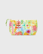 Load image into Gallery viewer, Soft Small Cosmetic Bag in Ivory Multi Tresco Liberty Fabric
