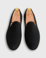 Load image into Gallery viewer, Formal Slipper in Black Velvet
