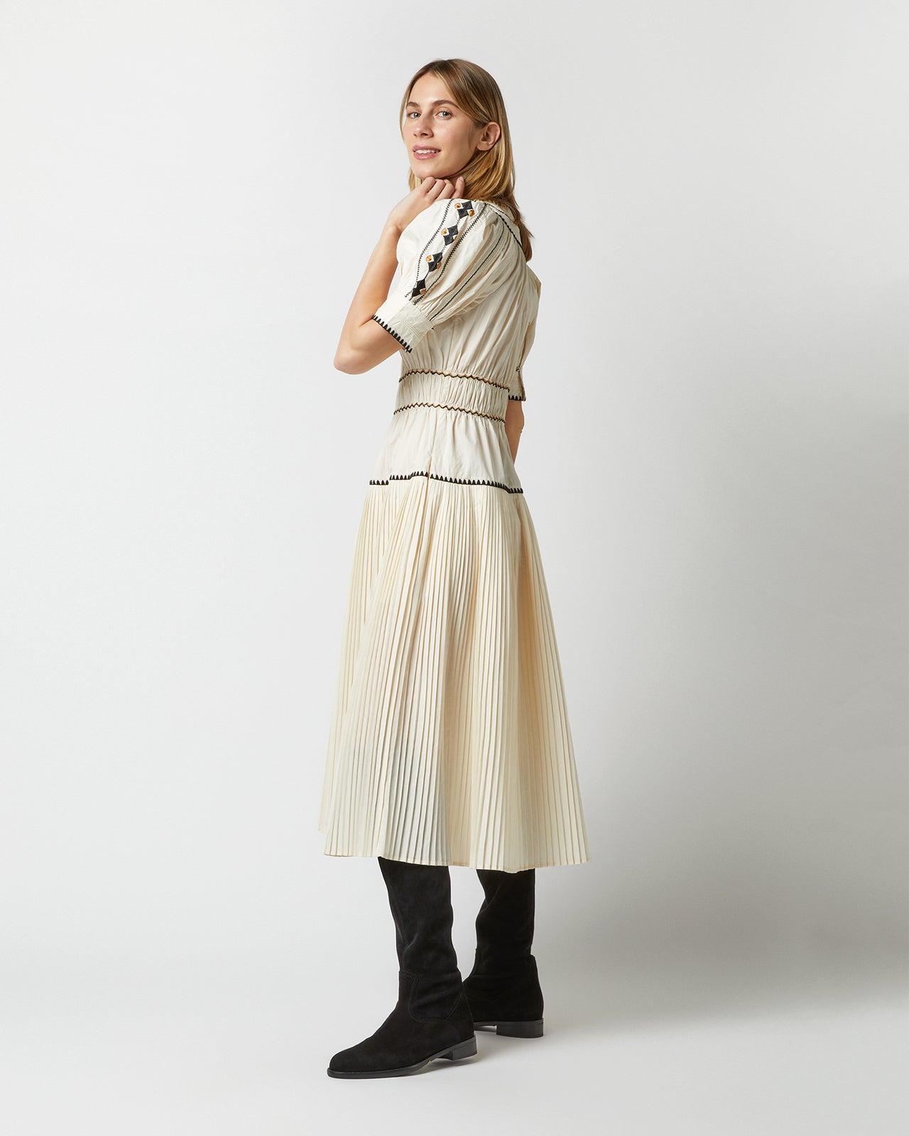 Harriet Dress in Ivory