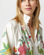 Load image into Gallery viewer, Cerere Blouse in Grenadilla Off White Cotton Popeline
