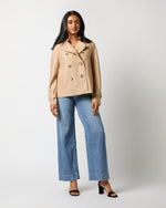 Load image into Gallery viewer, Cropped Trench Coat in Beige
