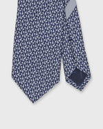 Load image into Gallery viewer, Silk Print Tie in Navy Giraffes
