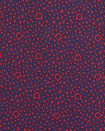 Load image into Gallery viewer, Silk Print Tie in Navy/Red Abstract Gancini
