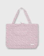 Load image into Gallery viewer, Reusable Tote Bag in Pink Diderot Liberty Fabric
