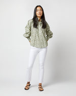 Load image into Gallery viewer, Anaya Popover Shirt in Olive Eliasson Liberty Fabric
