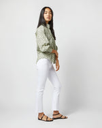 Load image into Gallery viewer, Anaya Popover Shirt in Olive Eliasson Liberty Fabric
