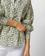 Load image into Gallery viewer, Anaya Popover Shirt in Olive Eliasson Liberty Fabric
