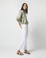 Load image into Gallery viewer, Anaya Popover Shirt in Olive Eliasson Liberty Fabric

