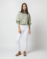 Load image into Gallery viewer, Anaya Popover Shirt in Olive Eliasson Liberty Fabric
