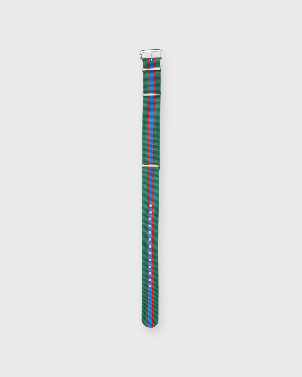 Nato Watch Strap in Green/Blue/Red Stripe
