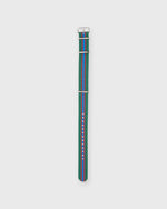 Load image into Gallery viewer, Nato Watch Strap in Green/Blue/Red Stripe
