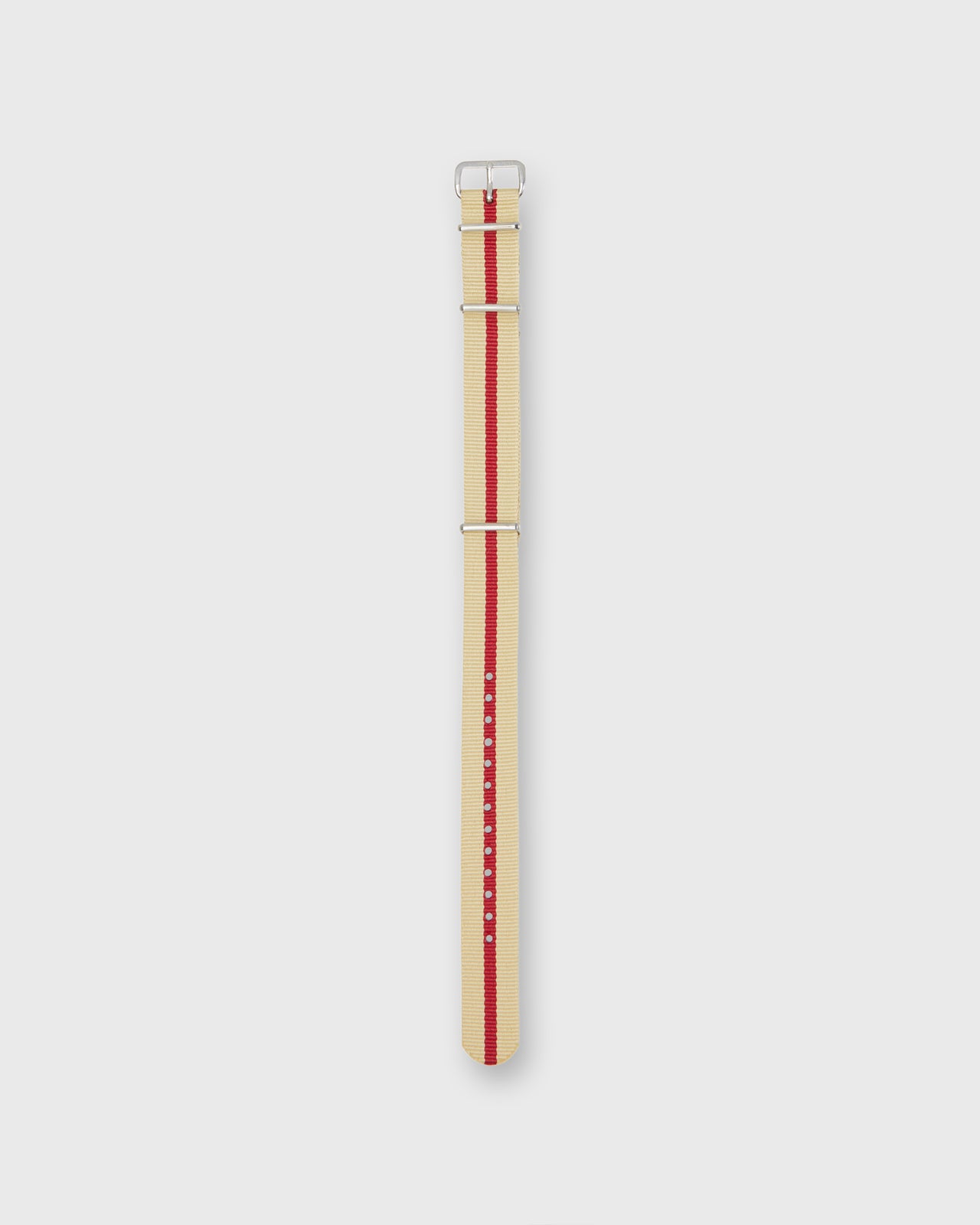 Nato Watch Strap in Butter/Red Stripe