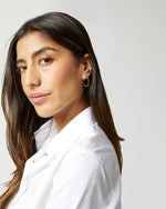 Load image into Gallery viewer, Small Hoop Earrings in Olive
