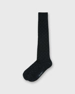 Load image into Gallery viewer, Over-The-Calf Dress Socks in Navy/Grey Dot Extra Fine Merino
