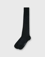 Load image into Gallery viewer, Over-The-Calf Dress Socks in Navy/Glacier Dot Extra Fine Merino

