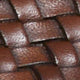Nassau Tassel Loafer in Brown Woven Leather
