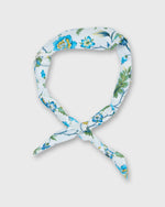 Load image into Gallery viewer, Anyway Scarf in White/Blue/Green Multi Eva Belle Liberty Fabric
