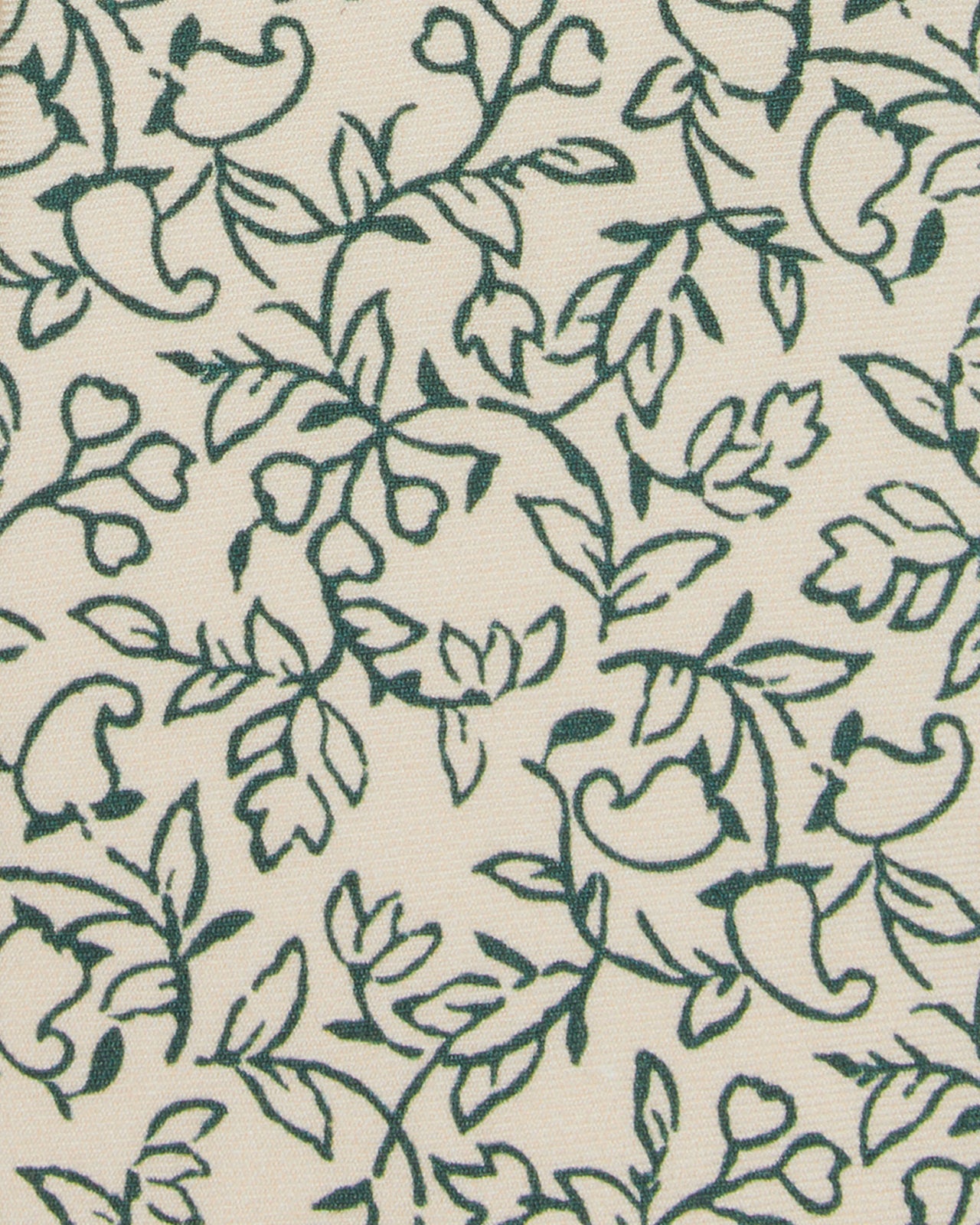 Silk Print Tie in Bone/Lake Green Floral