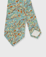 Load image into Gallery viewer, Silk Print Tie in Sage/Periwinkle/Salmon Floral
