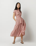 Load image into Gallery viewer, Sophia Dress in Pink/Olive Charmian Liberty Fabric
