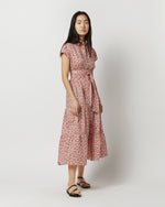 Load image into Gallery viewer, Sophia Dress in Pink/Olive Charmian Liberty Fabric
