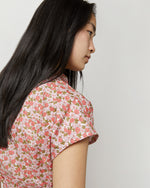 Load image into Gallery viewer, Sophia Dress in Pink/Olive Charmian Liberty Fabric
