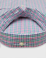 Load image into Gallery viewer, Button-Down Sport Shirt in Berry/Green/Navy Tattersall Poplin
