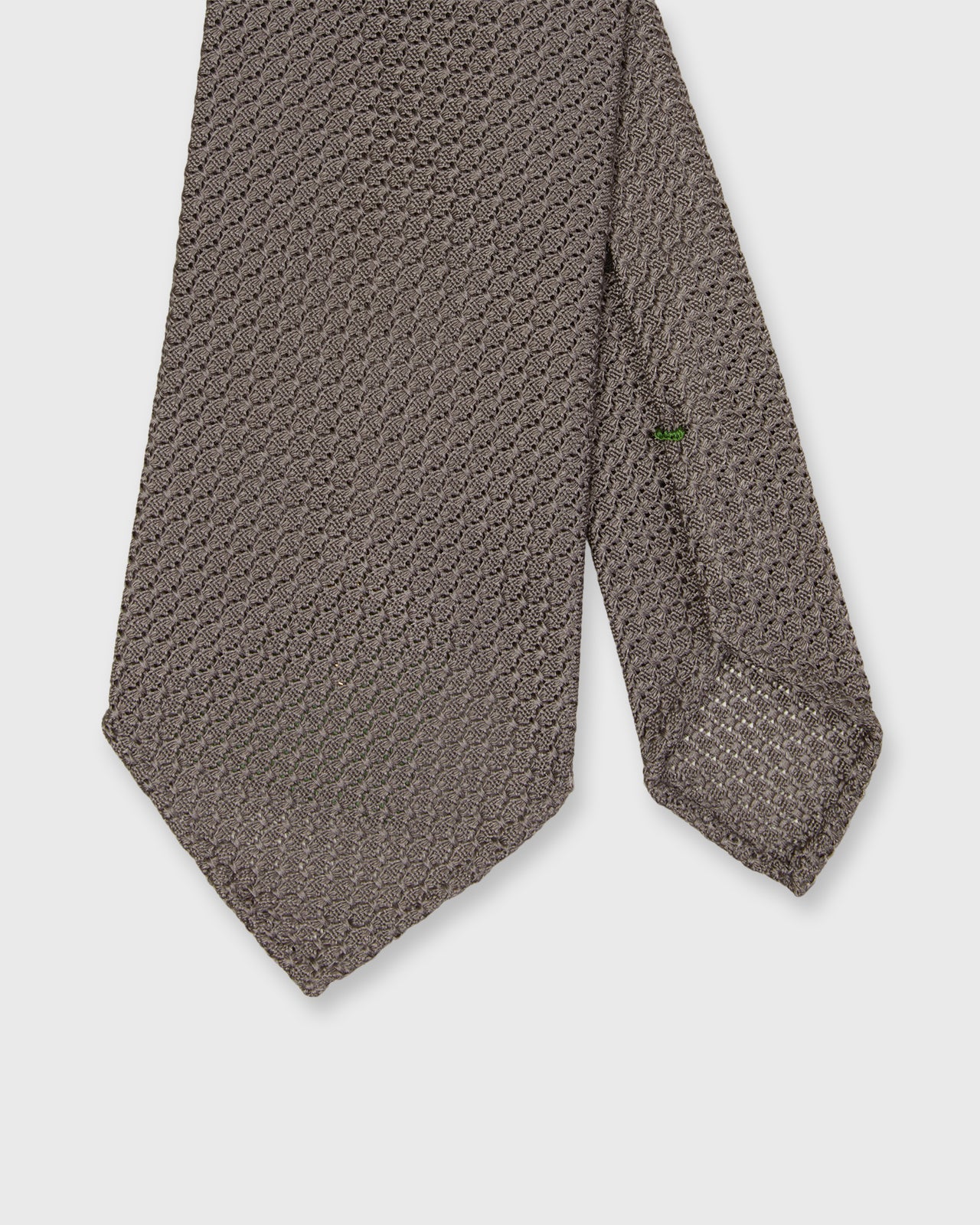 Silk Grosso Grenadine Tie in Smoke