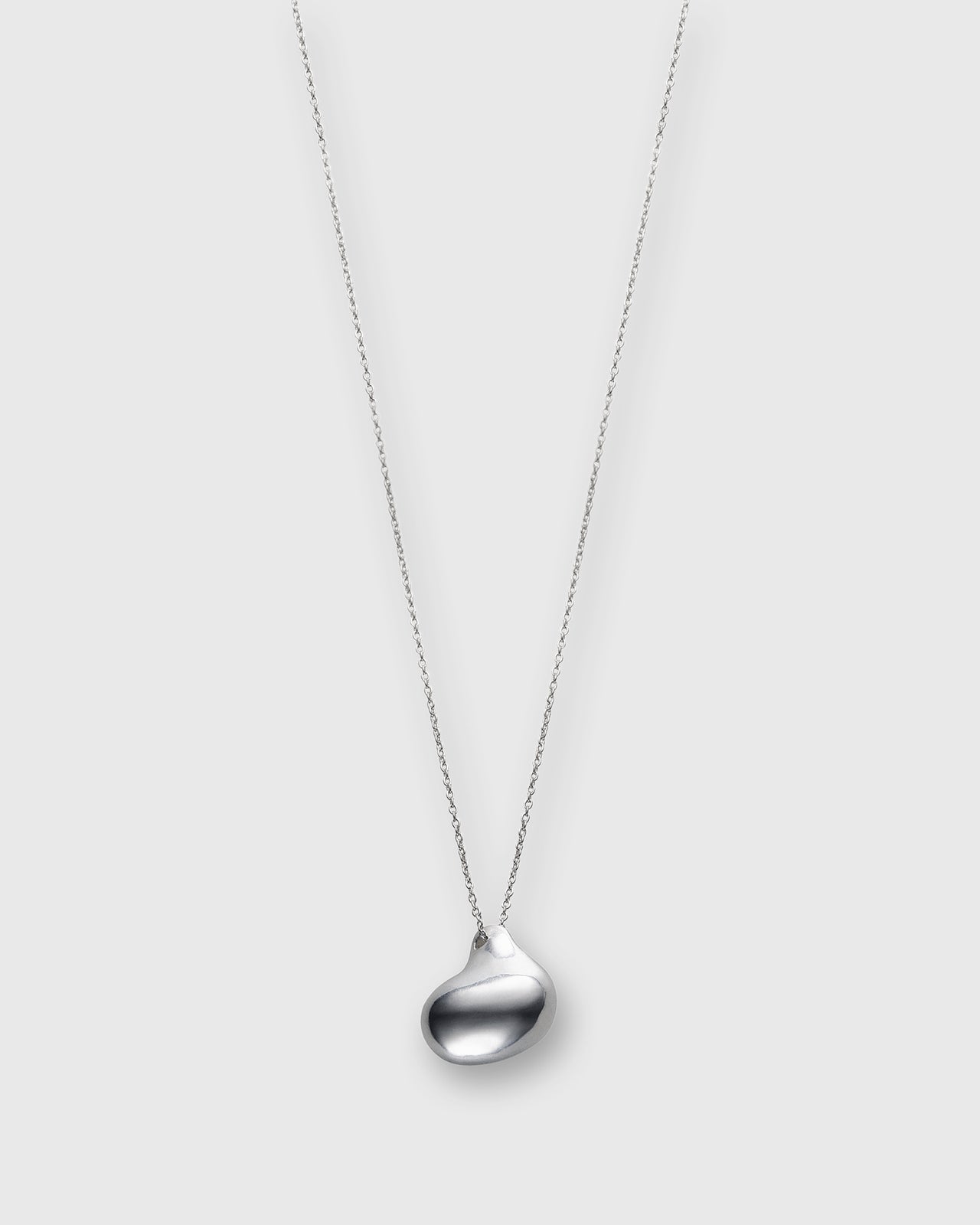 Organic Pendant Necklace in Silver