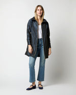 Load image into Gallery viewer, Techno Taffeta A-Line Parka in Navy
