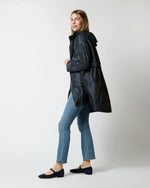 Load image into Gallery viewer, Techno Taffeta A-Line Parka in Navy

