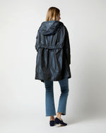 Load image into Gallery viewer, Techno Taffeta A-Line Parka in Navy
