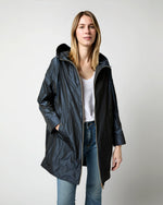Load image into Gallery viewer, Techno Taffeta A-Line Parka in Navy
