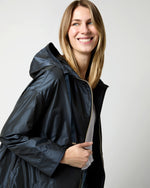 Load image into Gallery viewer, Techno Taffeta A-Line Parka in Navy
