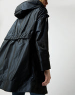 Load image into Gallery viewer, Techno Taffeta A-Line Parka in Navy
