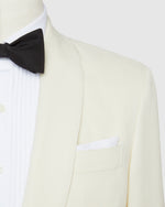 Load image into Gallery viewer, Virgil No. 3 Shawl Collar Dinner Jacket in Ivory Wool Barathea
