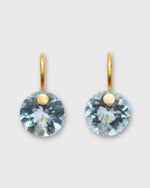 Load image into Gallery viewer, Extra Small Brilliant Earrings in Aquamarine
