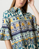 Load image into Gallery viewer, Choux Dress in Cream Casareale Small Cotton Summer Popeline
