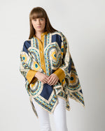 Load image into Gallery viewer, Foulard Shirt in Blue Mudejar Placée Silk Twill

