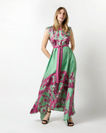 Load image into Gallery viewer, San Carlo Dress in Aquamarine Zodiac Placée Silk Twill
